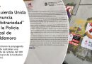IU denuncia «arbitrariedad» de la Policía